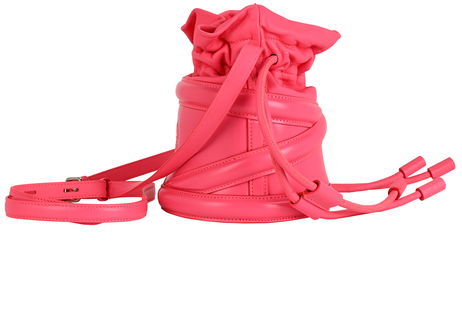 Soft Curve, &pound;390, Handbags, Pink, Leather, Side view
